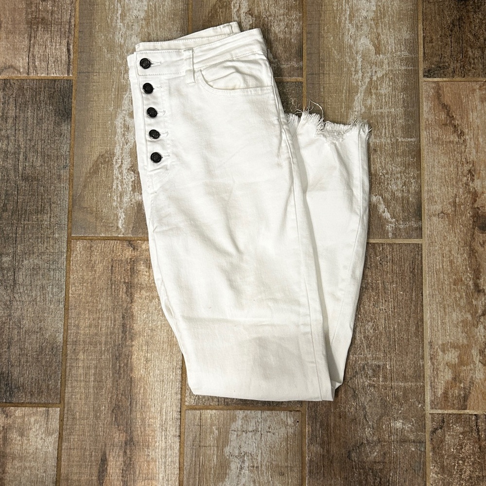White High Rise Skinny Ankle Jeans 29 - Picture 4 of 13